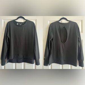 Victoria’s Secret Victoria Sport Back Keyhole Sweatshirt - Size M Black